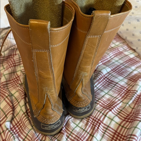 L.L. Bean vintage Maine Hunting Shoe lace up leather duck boots main image 13